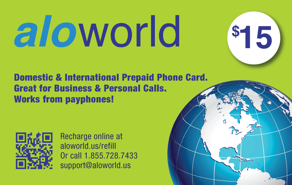 AloWorld Calling Card 15