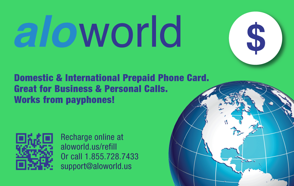 AloWorld Customized Calling Card