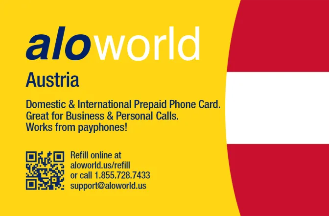 Call Austria from United States or Canada cheap and easy with a calling card.