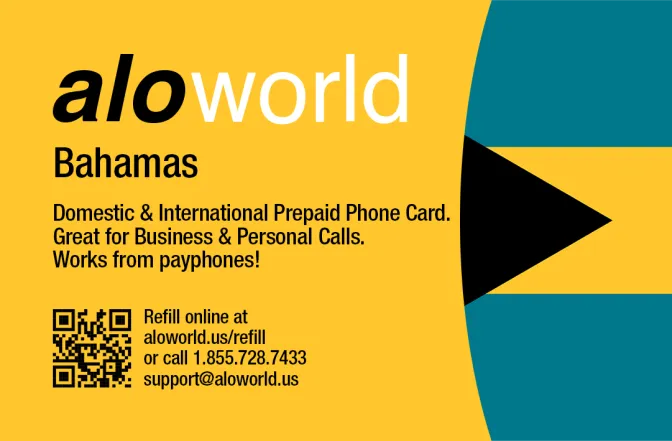 Call Bahamas from United States or Canada cheap and easy with a calling card.