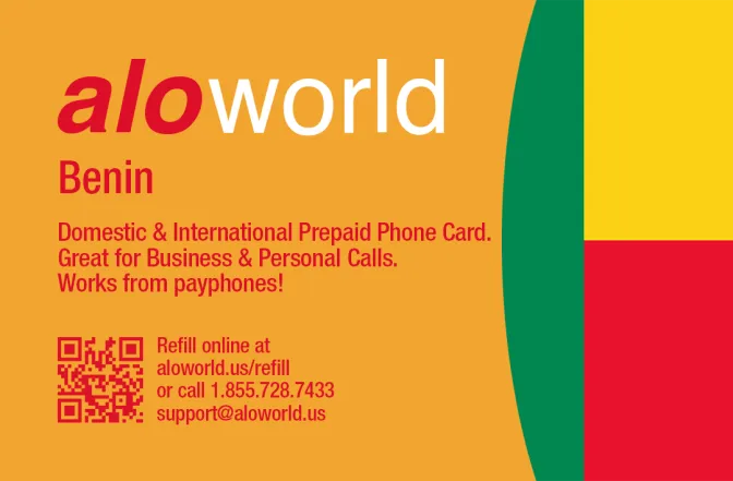Call Benin from United States or Canada cheap and easy with a calling card.