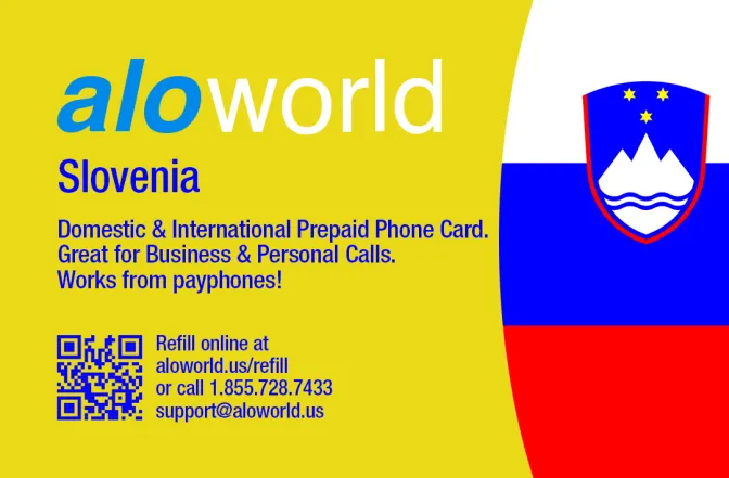 Call Slovenia from United States or Canada cheap and easy with a calling card.