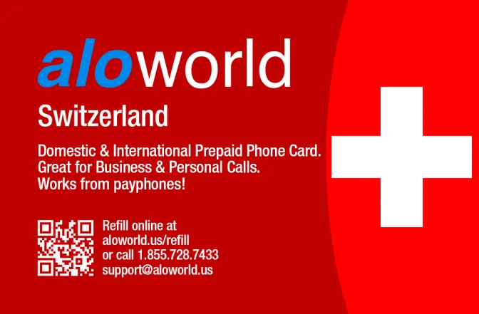 Call Switzerland from United States or Canada cheap and easy with a calling card.