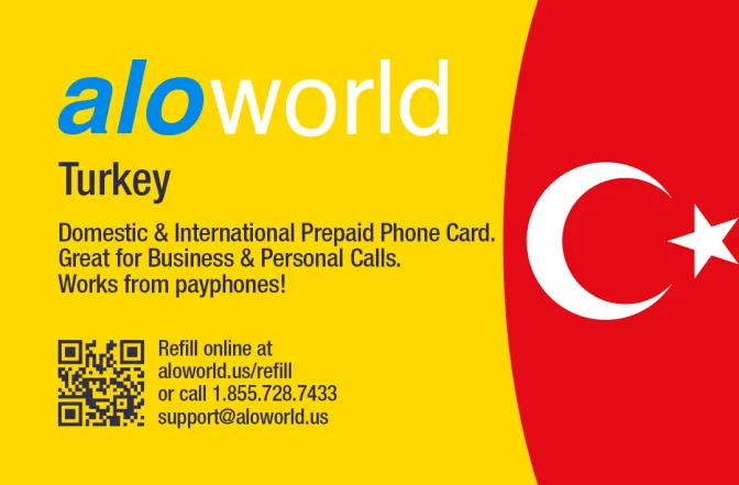 Call Turkey from United States or Canada cheap and easy with a calling card.