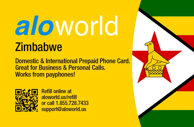 Call Zimbabwe from United States or Canada cheap and easy with a calling card.